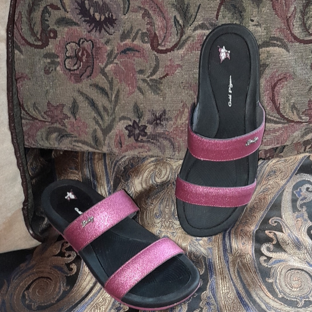 🌺STYLISH PINK SPARKLY Sandals